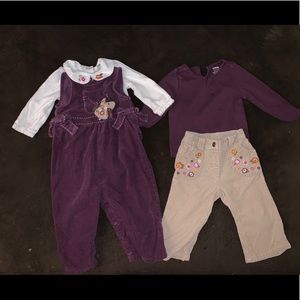2 adorable Gymboree outfits with shoes.